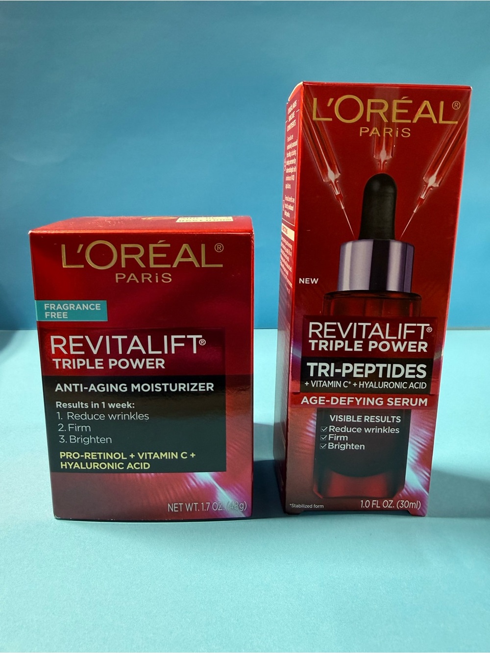 L'Oreal Revitalift Triple Power Anti-Aging Set - Red